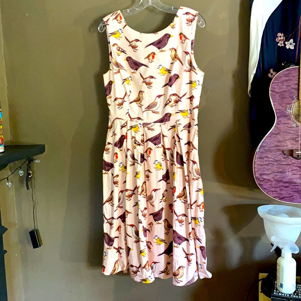 Vintage style bird dress